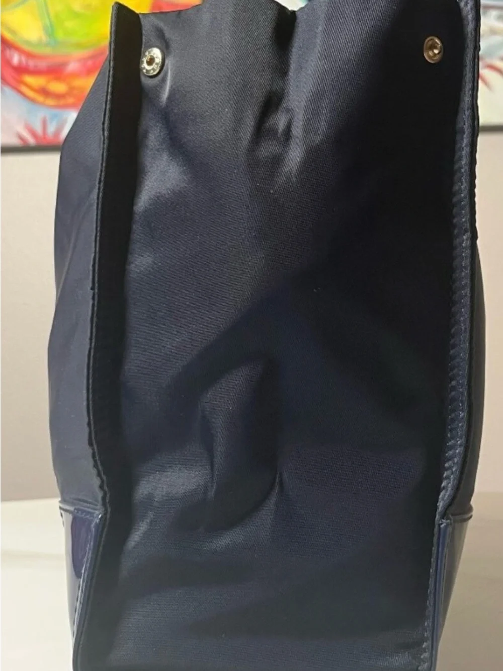 Tory Burch Ella Tote Bag - EUC Navy